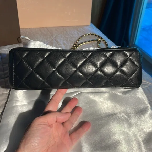 Vintage Givenchy Paris Quilted Lambskin Shoulder and Crossbody Bag - Picture 9 of 17